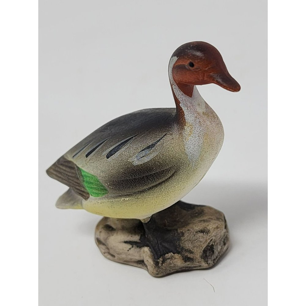 Vintage Lugenes Japan Mini Pintail Duck Figurine Numbered